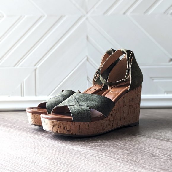 CROWN VINTAGE Chalina Wedge Sandals SZ 8 - Picture 2 of 11